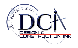 DCA design and construction ink logo