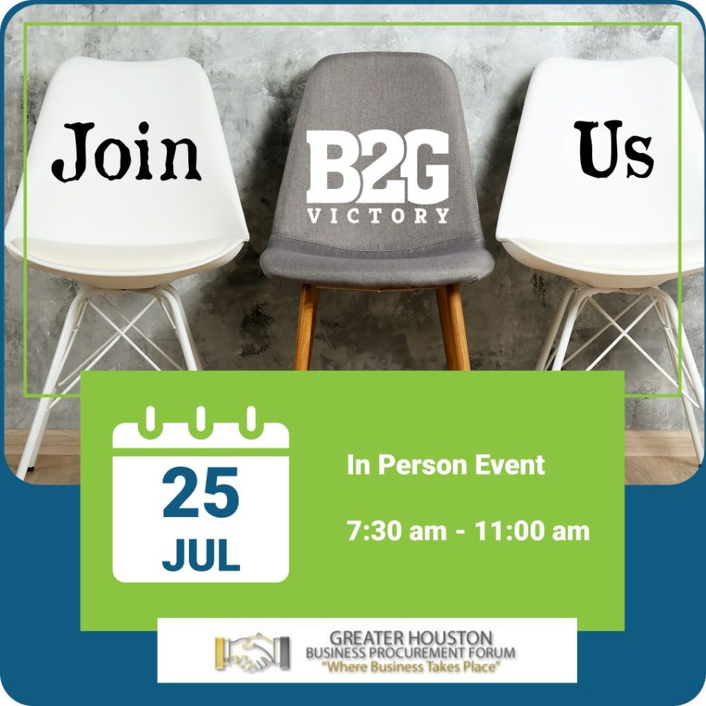 Greater Houston Business Procurement Forum (GHPBF) July 2023