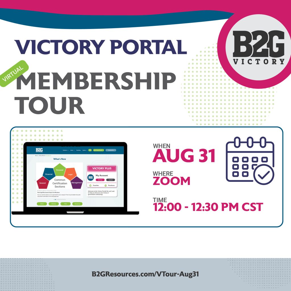 B2G Victory - Membership Tour on Aug 31