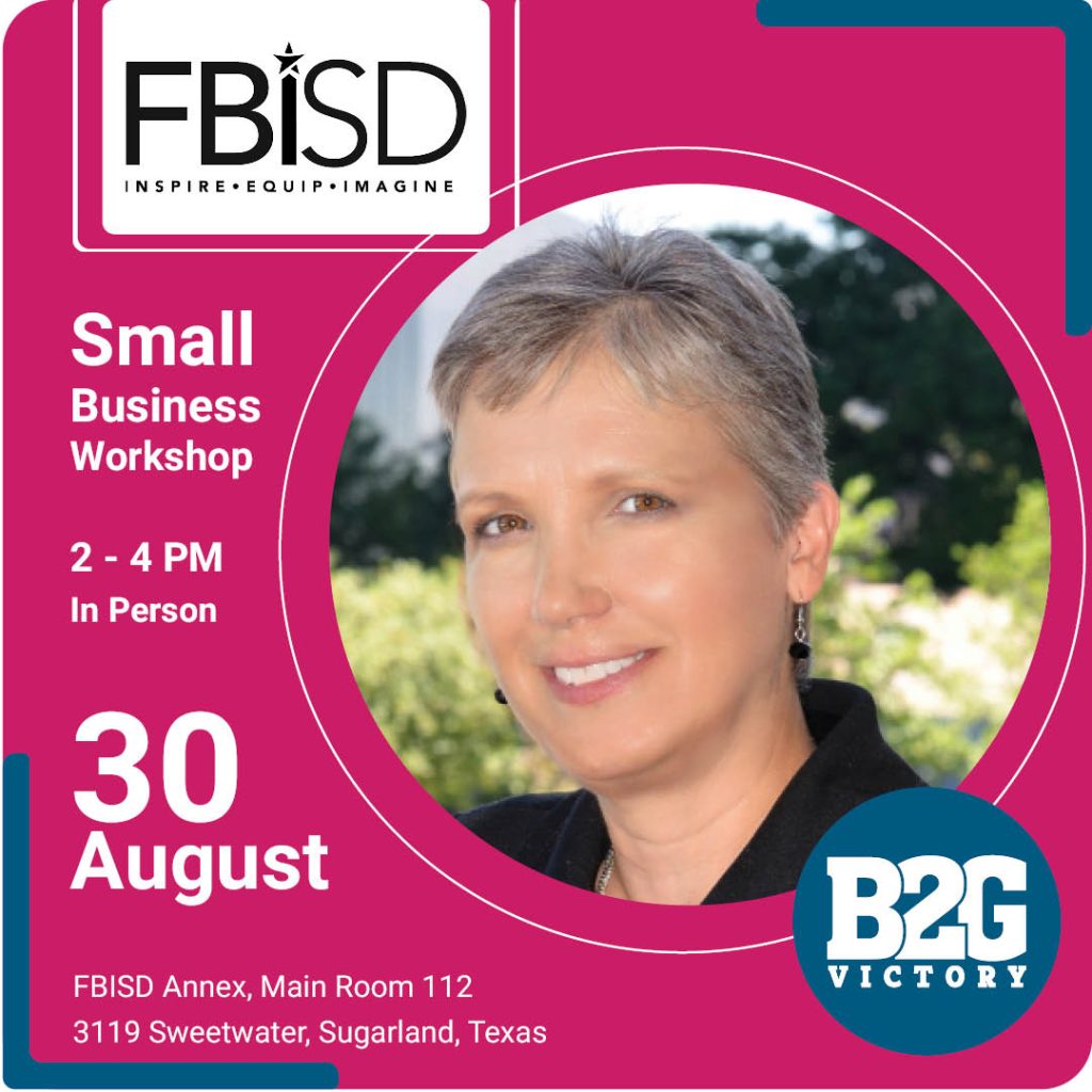 Small business workshop in-person with FBISD on Aug. 30, 2023