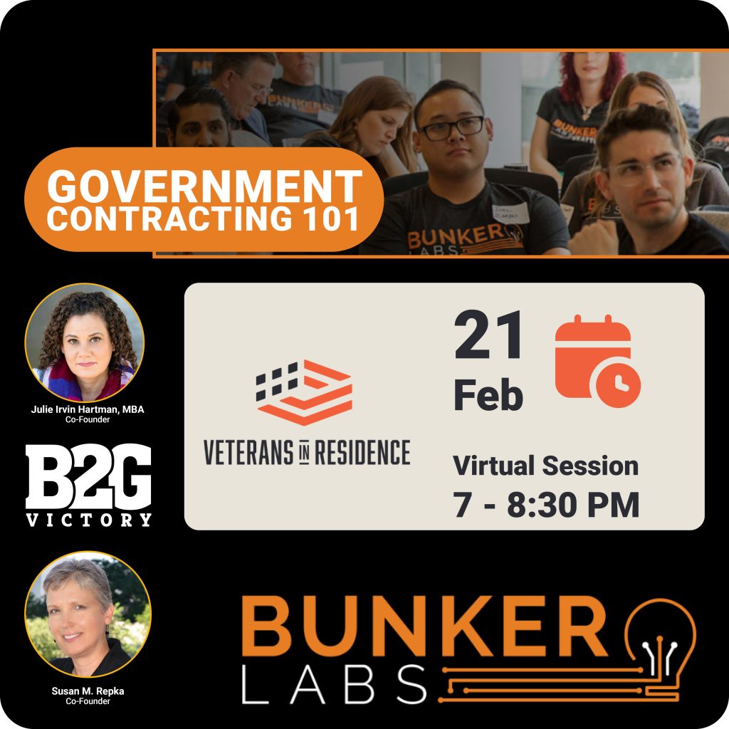 Government Contracting 101 with Bunker Labs & B2G Victory