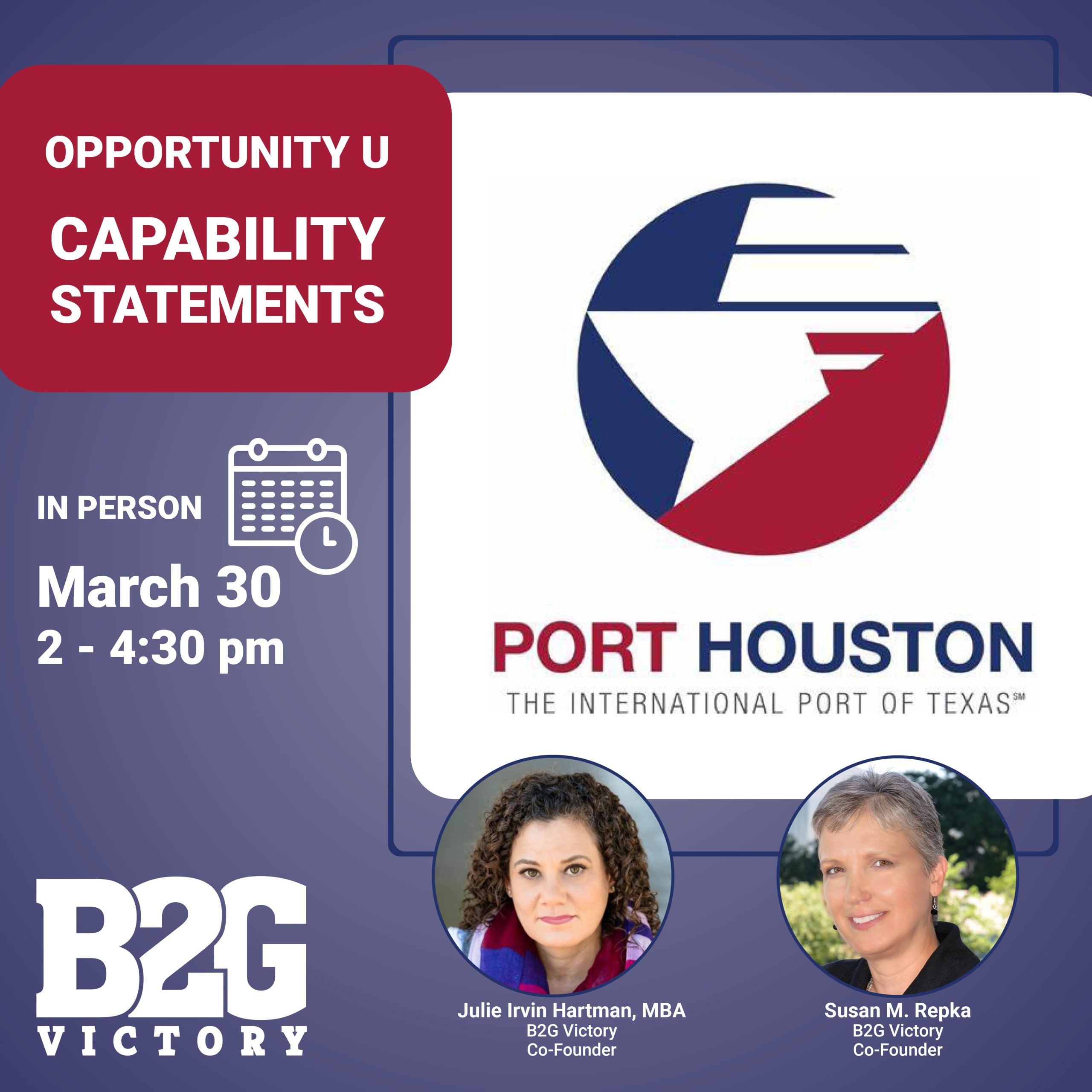 Port Houston Opportunity U Capability Statement