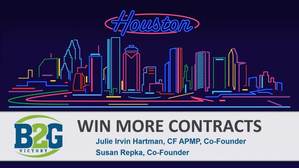 Win More Contracts with National Association of Minority Contractors Texas (NAMC) and B2G Victory (Julie Irvin Hartman, MBA & Susan M. Repka)