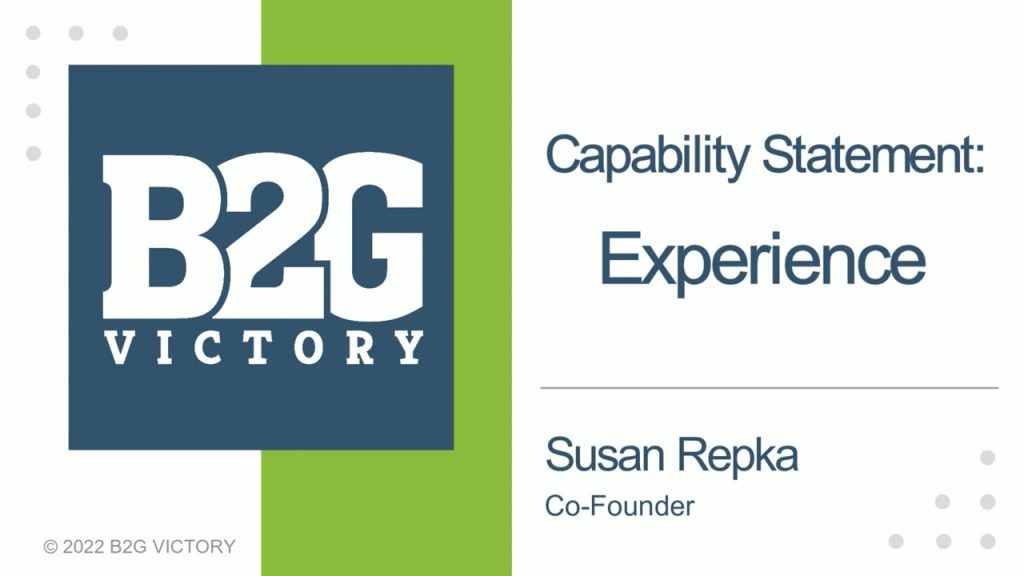 Capability Statement: Experience