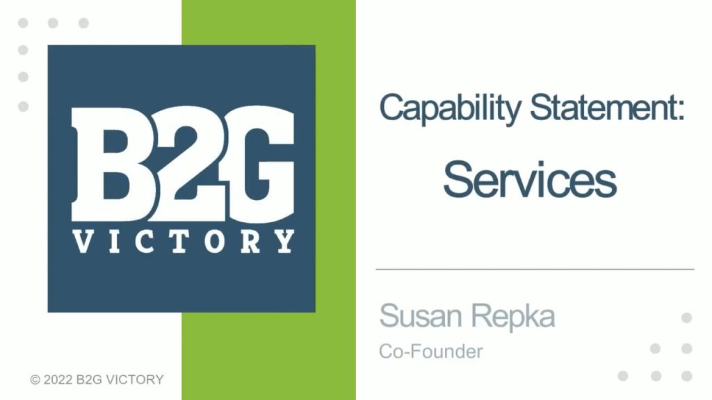 Capability Statement: Services