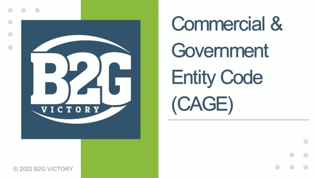 Commercial & Government Entity Code (CAGE)