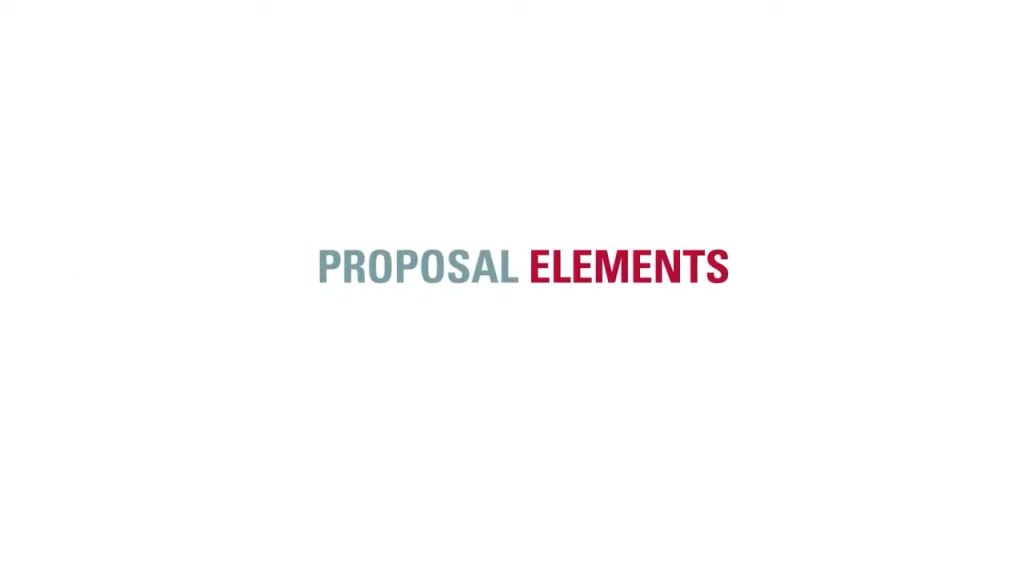 Proposal Elements