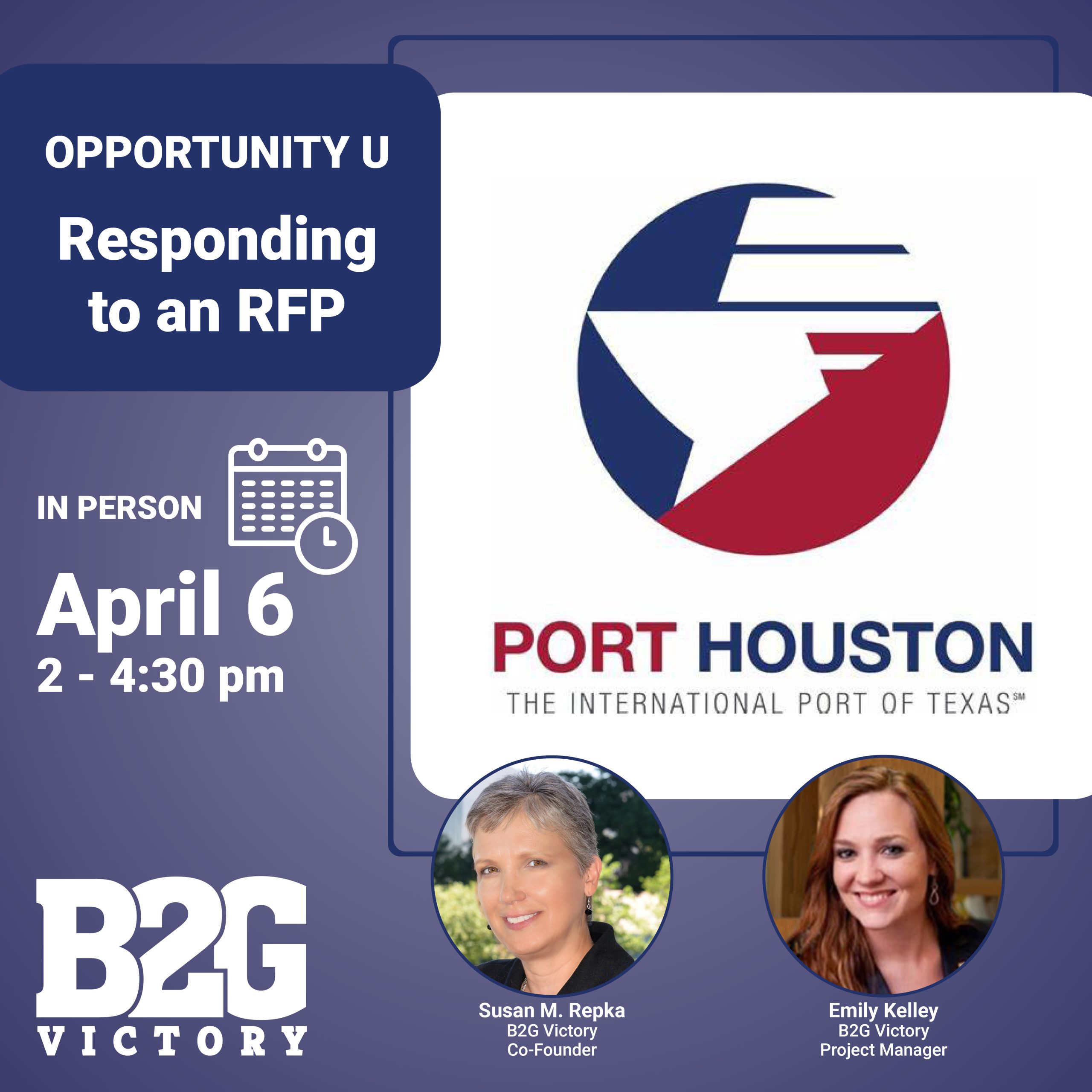 Port Houston – Opportunity U – Responding to an RFP with B2G Victory
