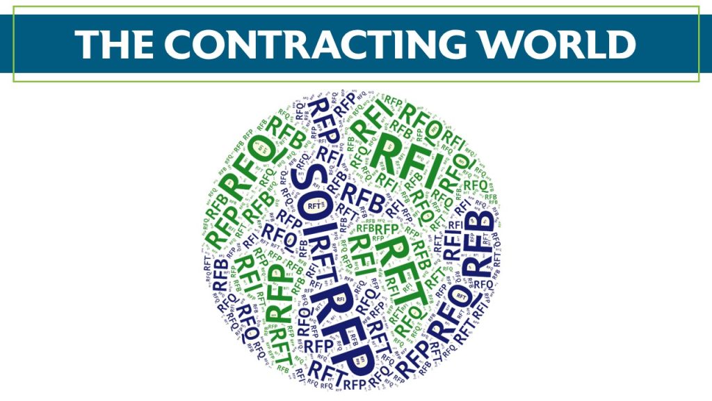 Types of opportunities in the contracting world