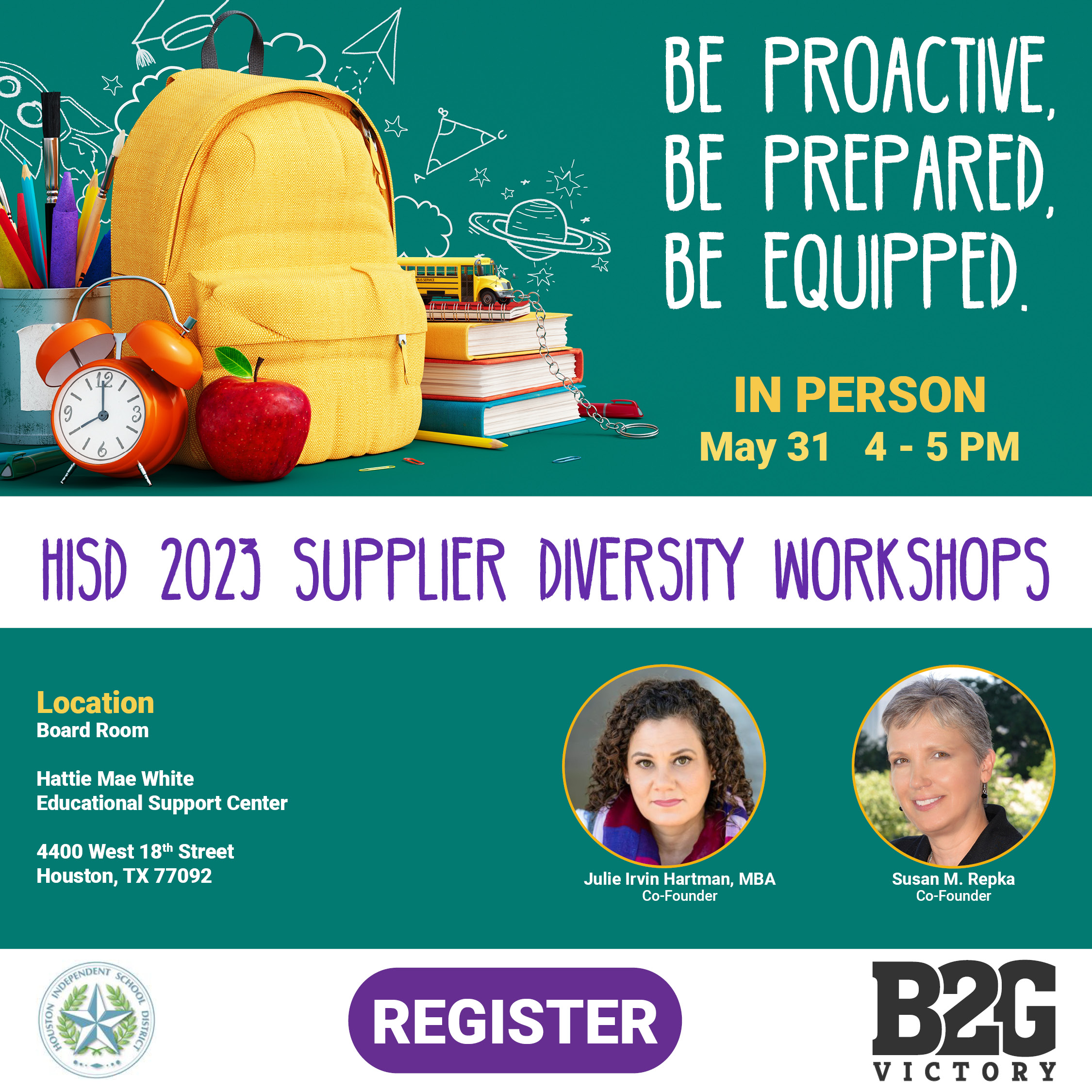 Be Proactive, Be Prepared, Be Equipped with HISD