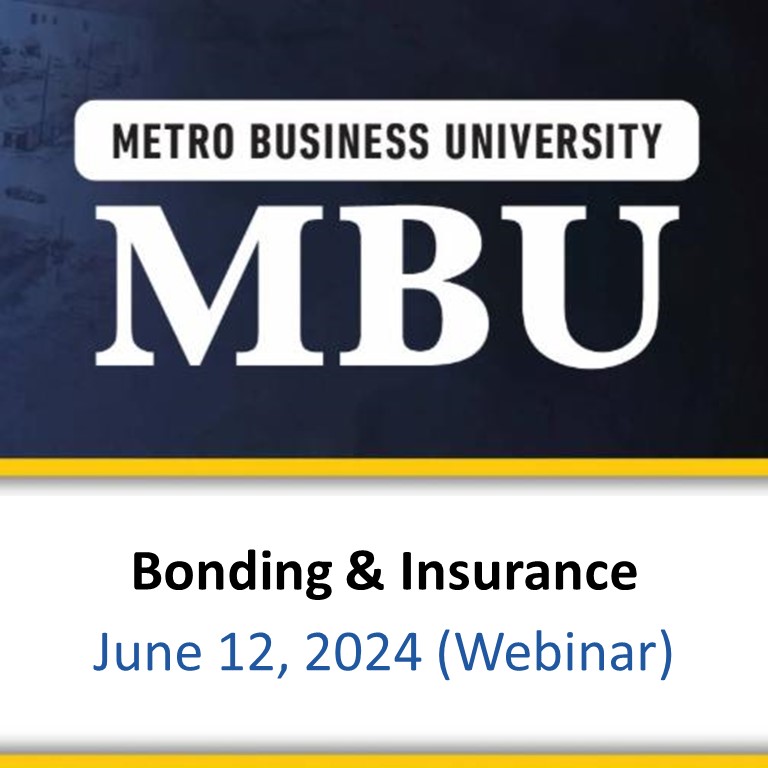 METRO BUSINESS UNIVERSITY: Bonding & Insurance