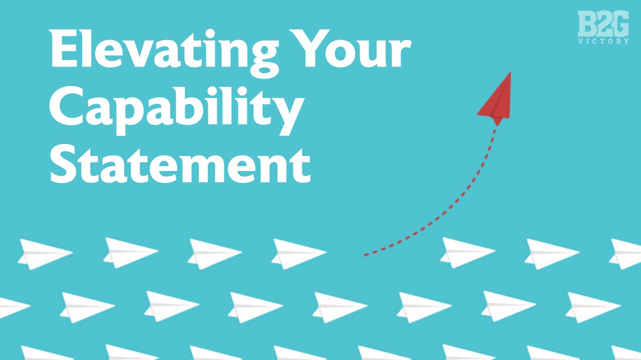 Capability Statement - Elevating Your Capability Statement