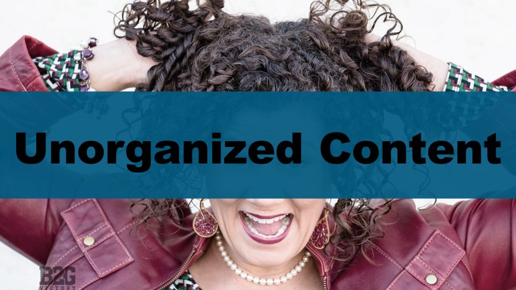 Top Mistakes that will Cost you the Contract - Unorganized Content