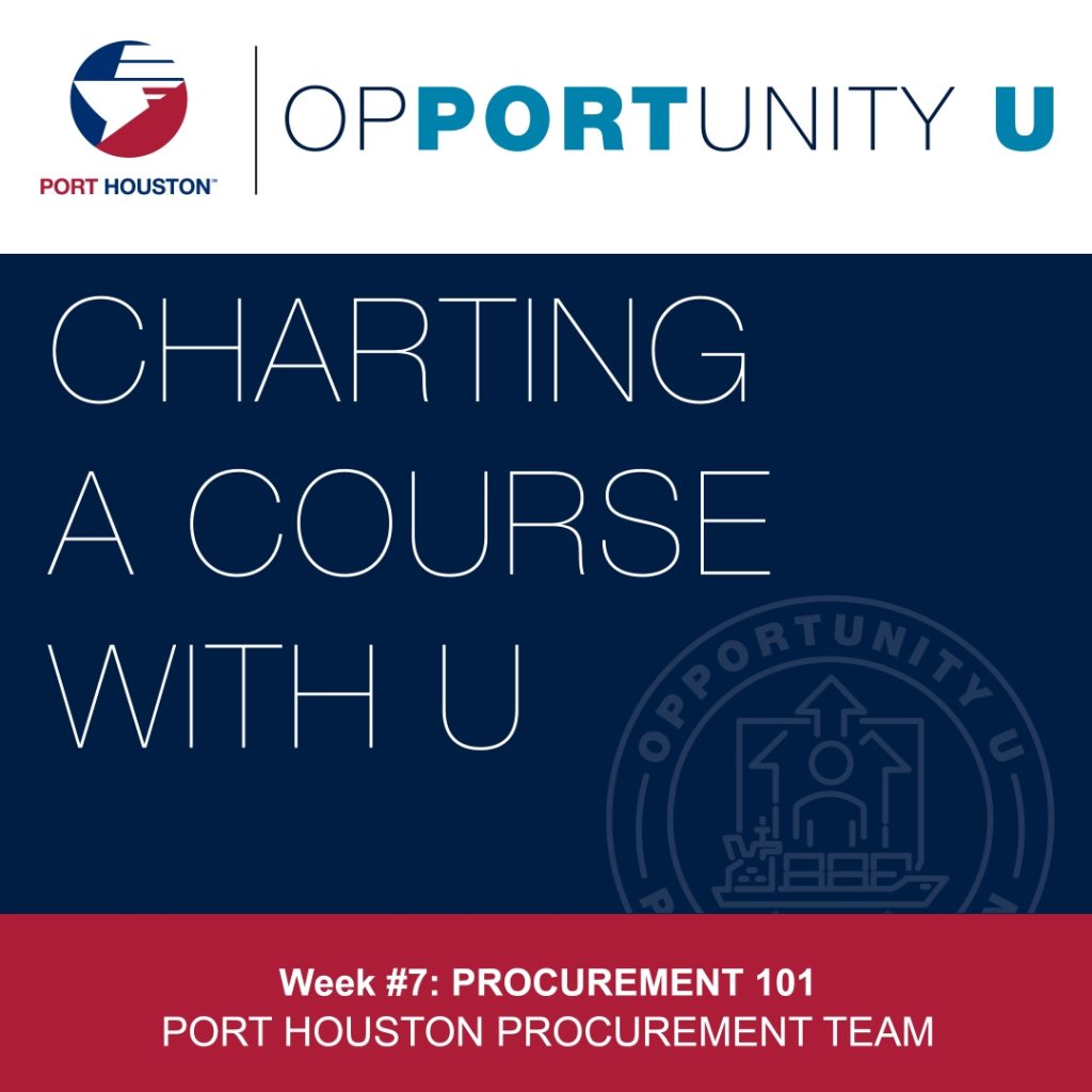 Port Houston Business Equity - Opportunity U - Week 7