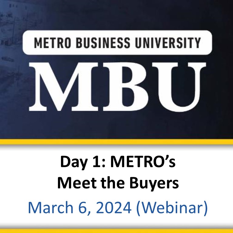 METRO BUSINESS UNIVERSITY: Day 1: METRO's Meet the Buyers