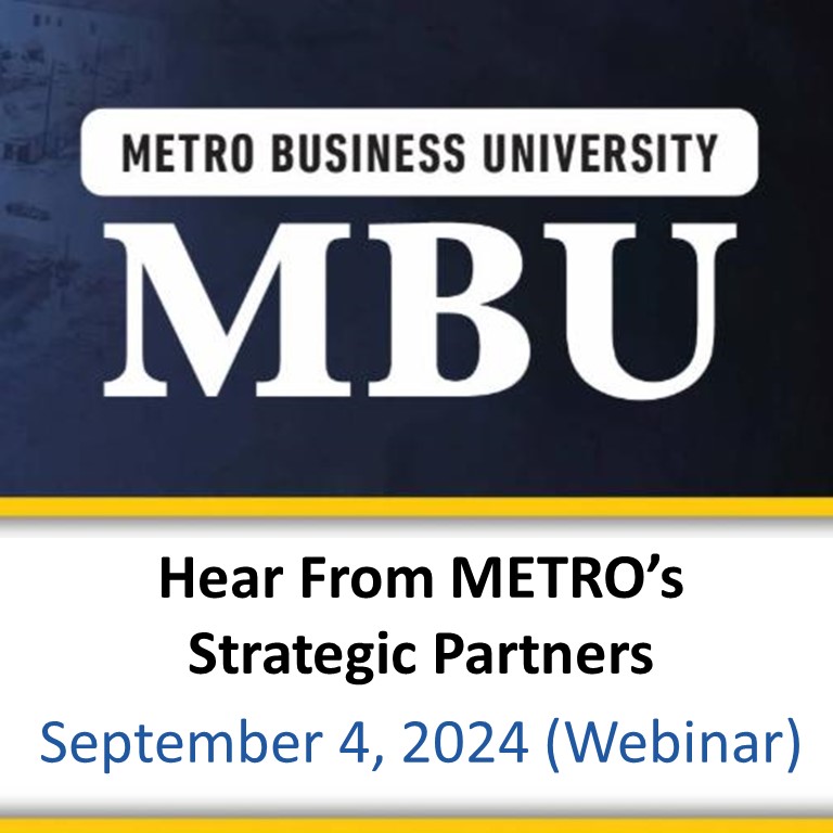 METRO BUSINESS UNIVERSITY: Hear from METRO's Strategic Partners