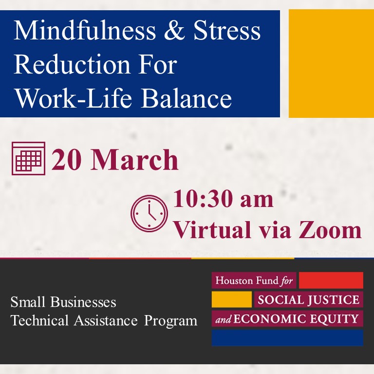 Mindfulness & Stress Reduction for Work-Life Balance - Mar 20