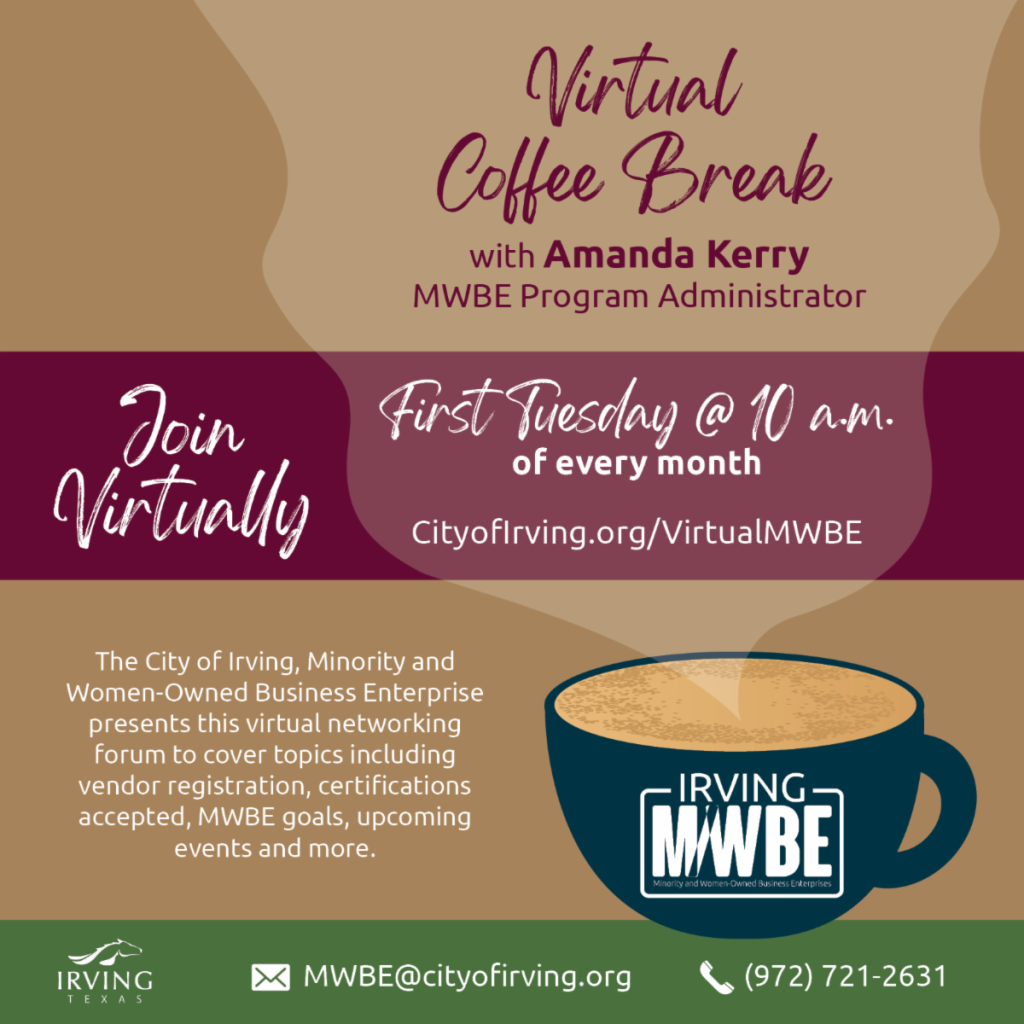 December Virtual Coffee Break with the City of Irving