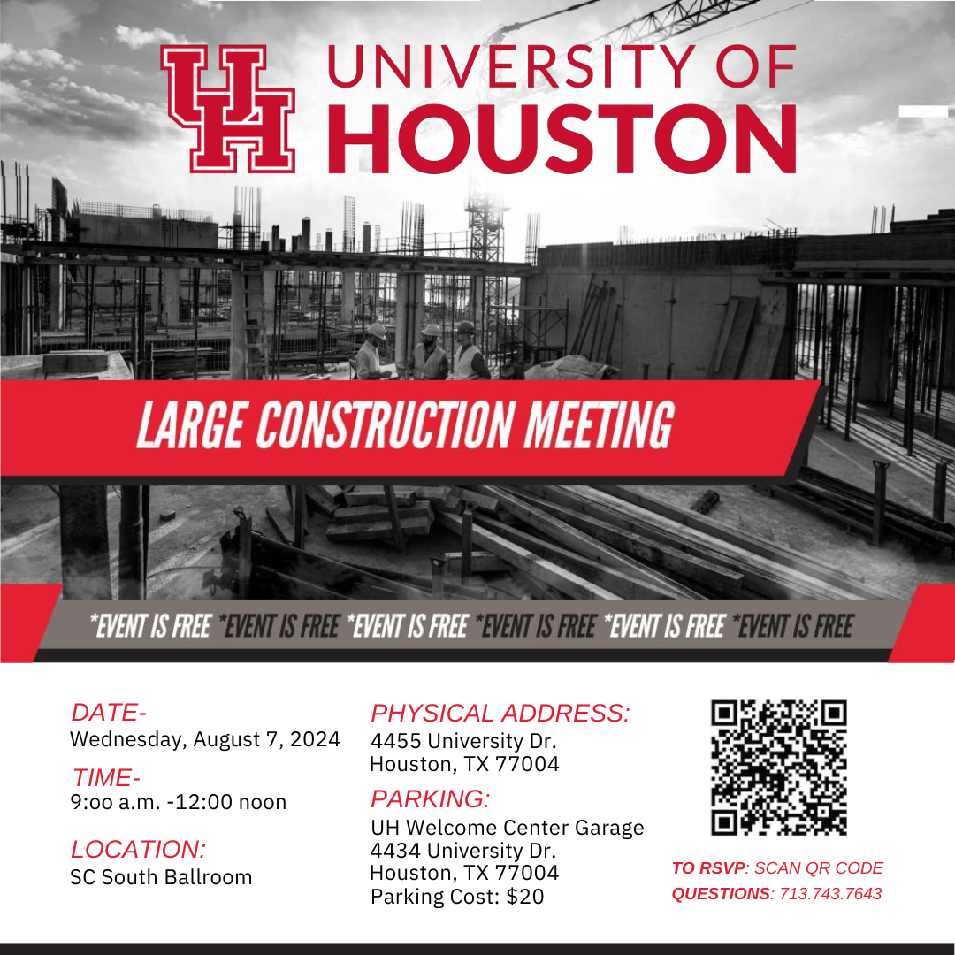 Large Construction Meeting with University of Houston HUB Department