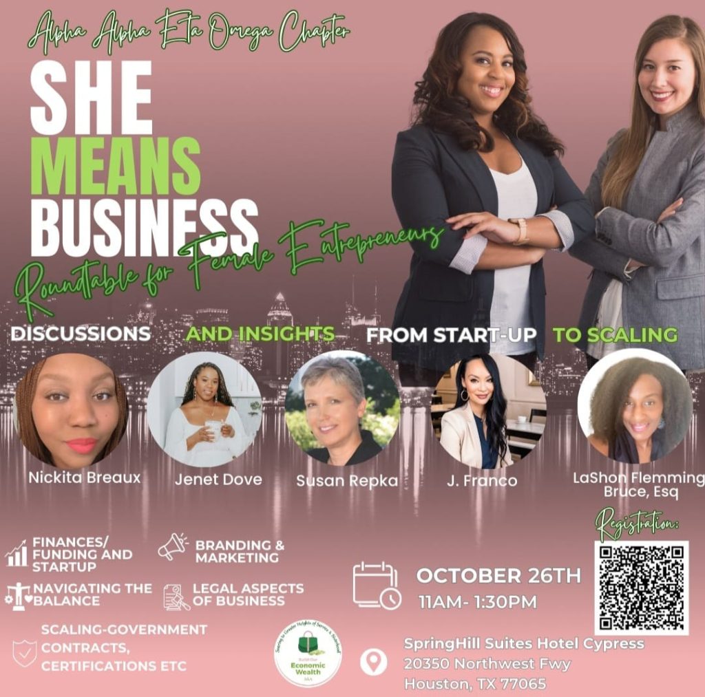 She Means Business: Roundtable for Female Entrepreneurs