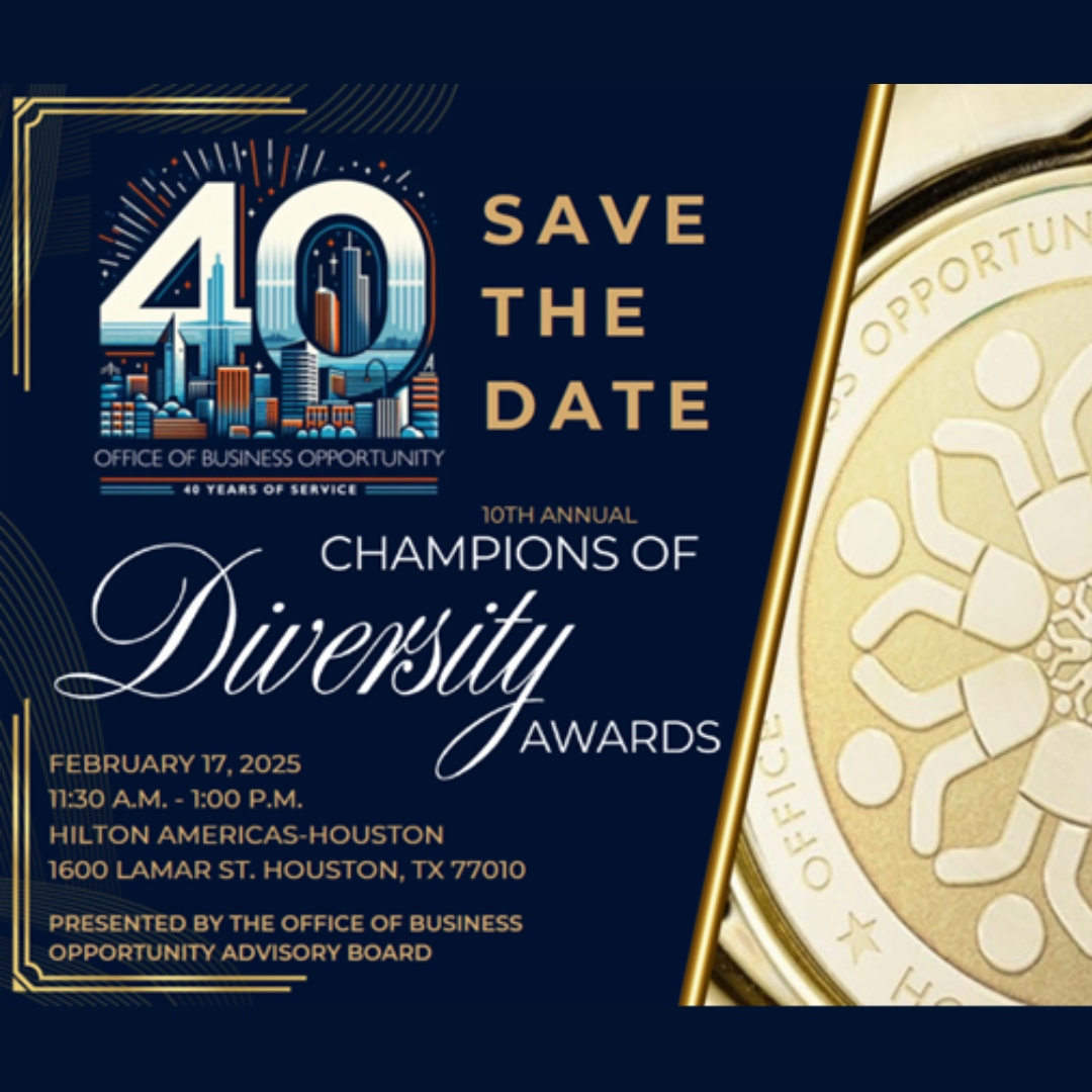 Office of Business Opportunity 10th Annual Champions of Diversity Awards