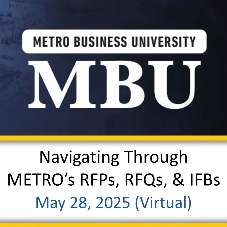 Navigating METRO's Procurement Opportunities with B2G Victory