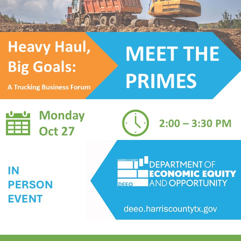 Harris County's DEEO - Trucking Program - Meet the Primes